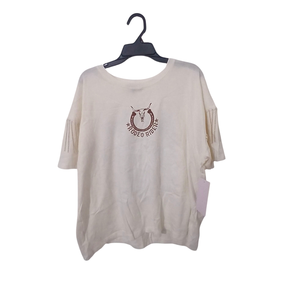 Cream Short Sleeve Women's Tee